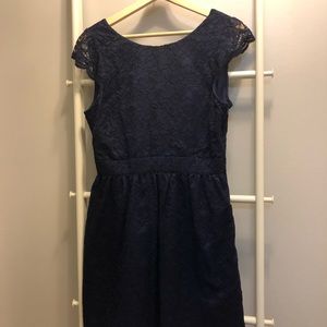 Navy blue lace dress